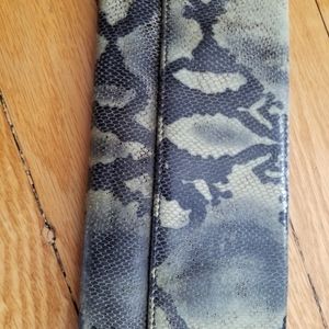 Hobo snakeskin print leather wallet